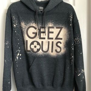 New Geez Louis bleached hoodie